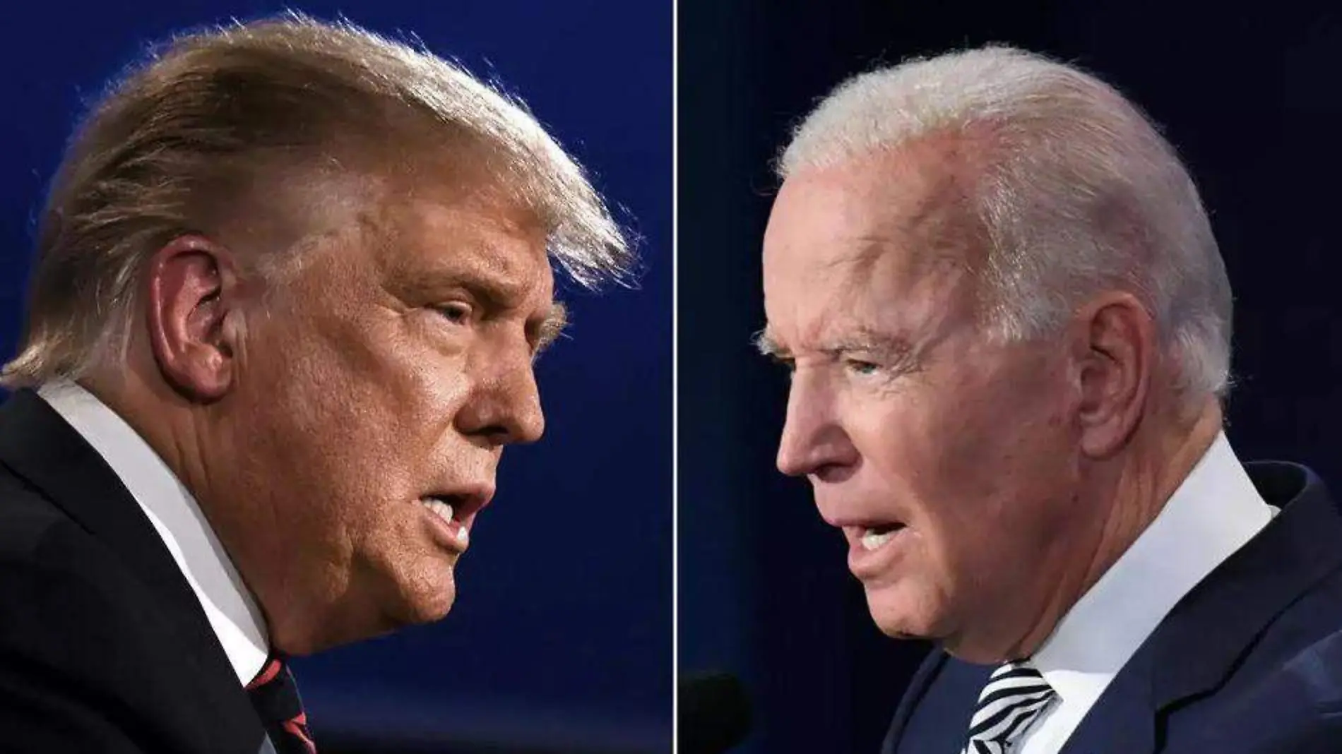 Donald Trump y Joe Biden-AFP